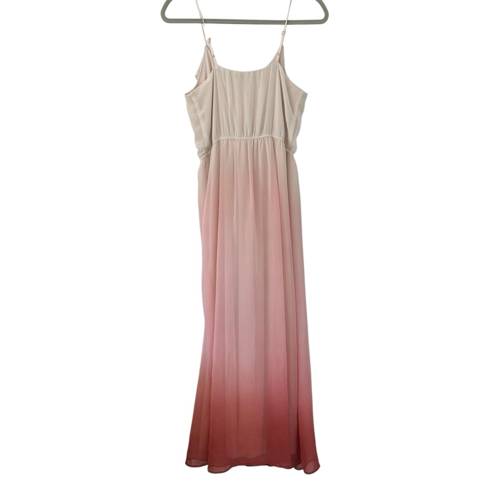 Two-tone White & Pink Long Dress LC Lauren Conrad Flowy Design Womens Size Small - Picture 2 of 4